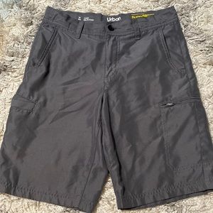 Boys size 16 Cargo shorts. Material is not thick. A softer athletic material